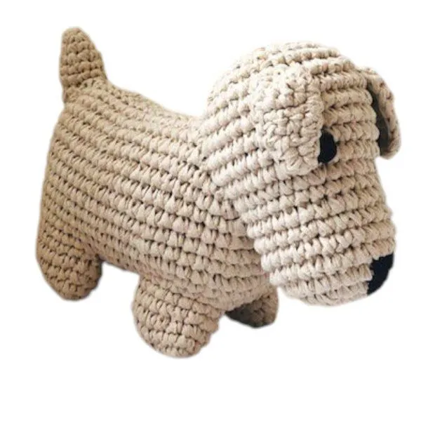 Luna-Leena Luna-Leena großer Hund Kuscheltier – handgehäkelt aus Bio-Baumwolle – Produktbild 1 von 3
