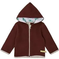 loud proud loud + proud Babys & Kinder Wollfleece-Jacke mit Kapuze, GOTS-zertifiziert, Wood(braun), – Produktbild 1 von 1