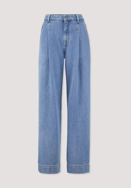 hessnatur hessnatur Jeans Wide Leg mit Bundfalten aus Bio-Baumwolle mit TENCEL Lyocell, Light blue, – Produktbild 3 von 3