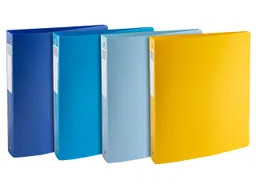 Exacompta 12 Exacompta Ringbücher "BeeBlue", DIN A4 Maxi, sortiert, 4 Ringen – Produktbild 1 von 1