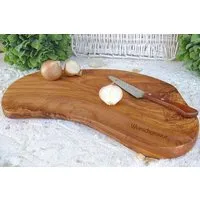 Olivenholz erleben Olivenholz erleben Schneidebrett RUSTIKAL XXL ohne Rille aus Olivenholz (>50 cm) – Produktbild 1 von 1