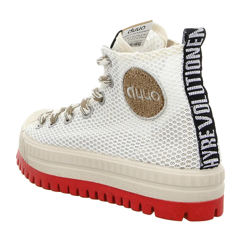 Duuo Duuo Damen Plateau Sneaker für Damen, Weiß, – Produktbild 3 von 7