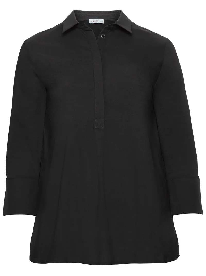 sheego Tunika schwarz, Schwarz, – Produktbild 1 von 3