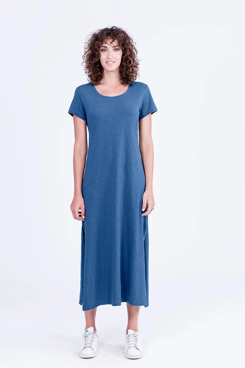 RAVENS VIEW IBIZA RAVENS VIEW IBIZA Damen vegan Kleid Uma Indigoblau, Dunkelblau, – Produktbild 1 von 1