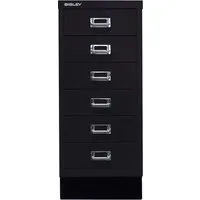 Bisley BISLEY Schubladenschrank "MultiDrawer"DIN A4 mit 6 Schubladen schwarz – Produktbild 1 von 1