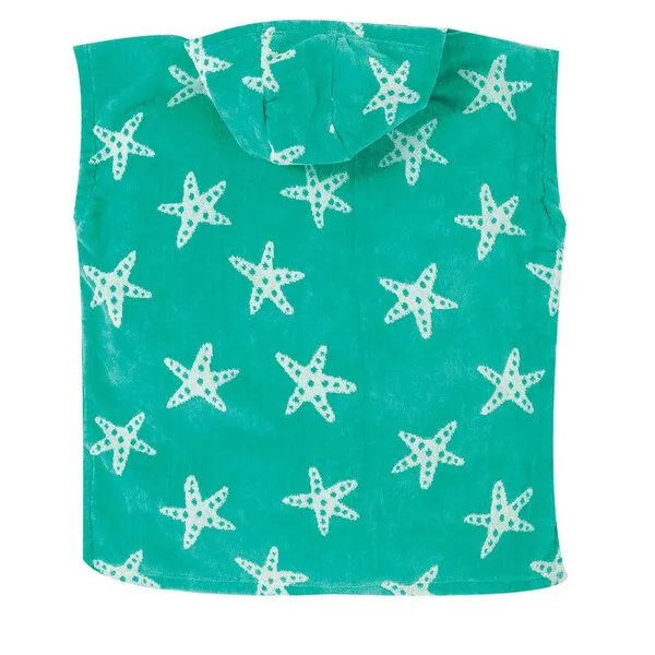 Frugi Frugi Kapuzenhandtuch Seestern mint-weiss Little Havana Hooded Towel Pacific Starfish – Produktbild 2 von 2
