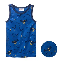 People Wear Organic People Wear Organic Unterhemd, blau bedruckt, "Fledermäuse", Bio-Baumwolle – Produktbild 1 von 1
