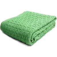 Sonnenstrick Sonnenstrick Babydecke Karostrickmotiv, Grün, – Produktbild 2 von 5