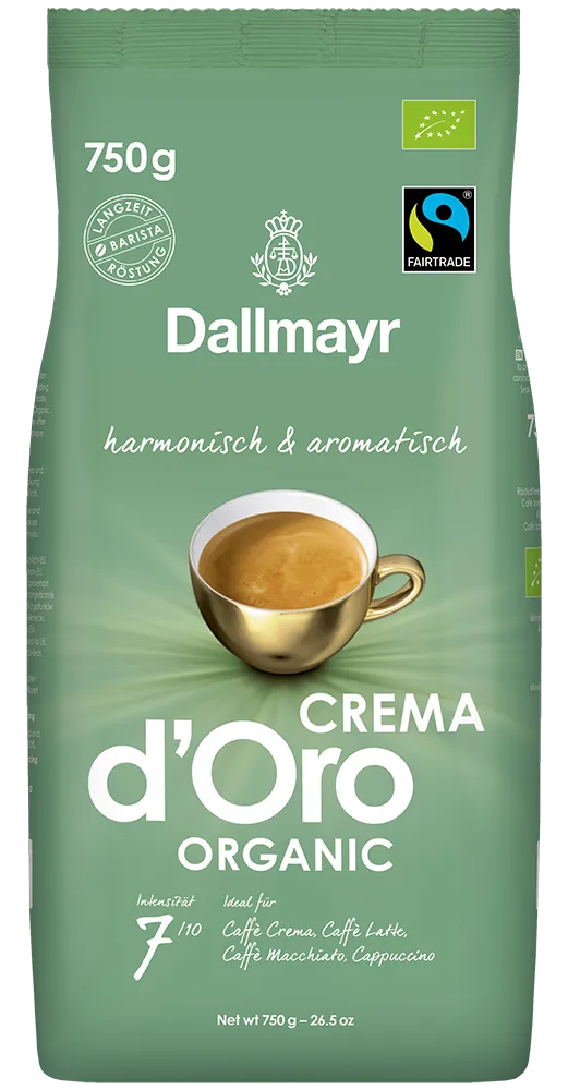 Dallmayr Crema d’Oro Organic 750 g Kaffee – Produktbild 2 von 3
