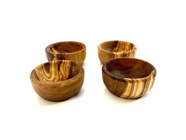 Olivenholz erleben Olivenholz erleben Kleine Salzschale aus Olivenholz Ø 4 cm – Produktbild 5 von 6