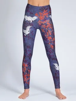 Magadi Magadi Yoga Leggings HAPPY BIRDS aus Komfort-Stretch mit Tasche – Produktbild 1 von 1