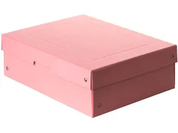 Falken Falken Aufbewahrungsbox "PURE Box" Pastell, DIN A4, 100 mm Höhe, pink – Produktbild 1 von 1