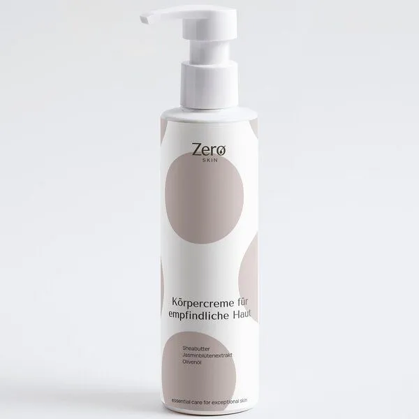 Zero Skin Zero Skin Körpercreme für empfindliche Haut - Sanfte Pflege & beruhigende Feuchtigkeit - 190 ml – Produktbild 1 von 4