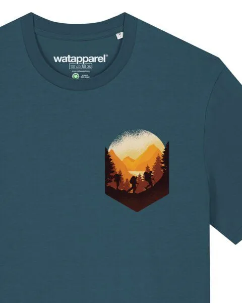 watapparel watapparel T-Shirt Unisex Hiking in the mountains, Stargazer, – Produktbild 3 von 3