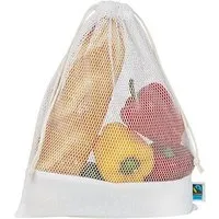Printwear Printwear Obstbeutel Einkaufsnetz Gemüsebeutel Obstnetz Aufbewahrungsnetz, Weiß, – Produktbild 1 von 1