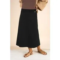 La Gitana La Gitana Midirock - A-Linien Damen Rock aus Bio-Baumwolle. Modell: "Anella" – Produktbild 1 von 1