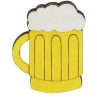 BeWooden BeWooden Holzbrosche Beer Brooch – Handgefertigter Schmuck aus Holz – Produktbild 1 von 1