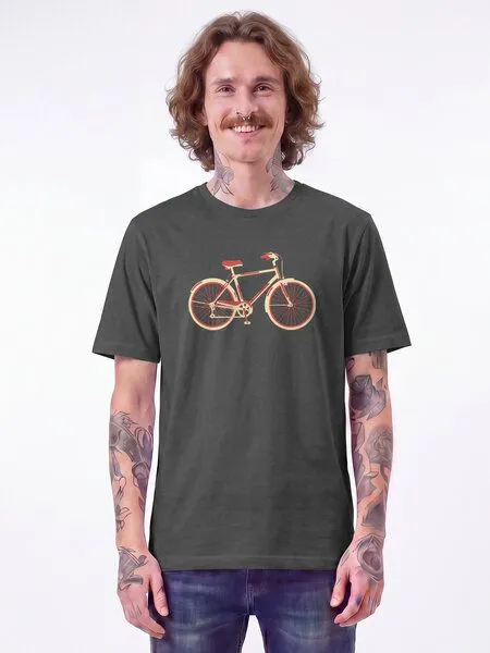 watapparel watapparel T-Shirt Unisex Red Bike, Anthracite, – Produktbild 2 von 2