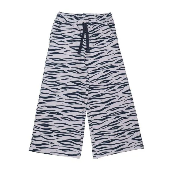 Walkiddy Walkiddy Kinderhose weit GOTS zertifiziert, Bio-Baumwolle, Tiger-Muster, gelb/grau, bequem, Grau, – Produktbild 3 von 3