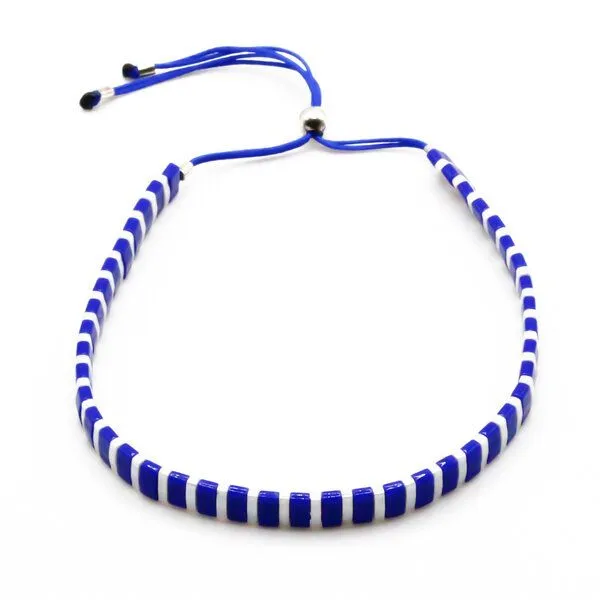 juni juni Gestreiftes Perlenarmband "Coco" im Breton Stil, Blau, – Produktbild 6 von 6