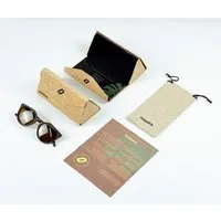 JOPLINS JOPLINS Pack: Kork-Brillenetui - Fold & Go + Prämie Sonnenbrillen pouch aus Leinen + Prämie Mikrofaser-Sonnenbrillen-Tuch – Produktbild 1 von 1