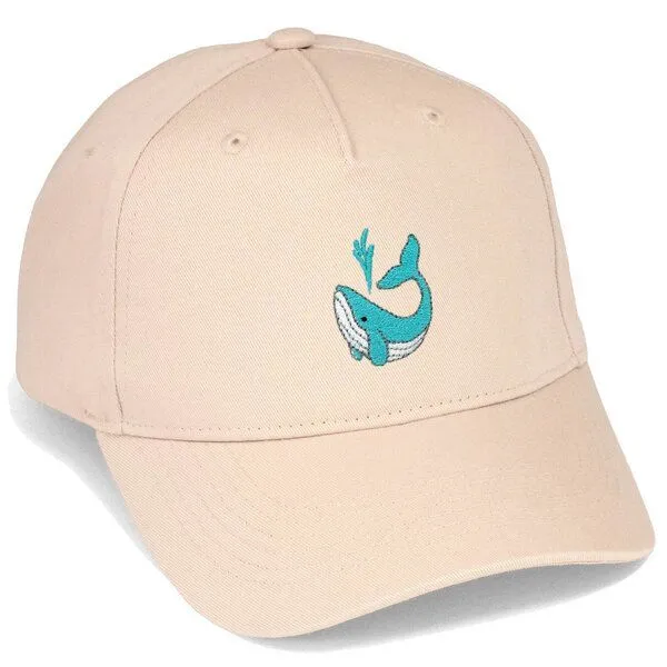 LIGARTI Bestickte Cap – Walter der Wal – LIGARTI Tiermanufaktur, Sand, – Produktbild 1 von 4