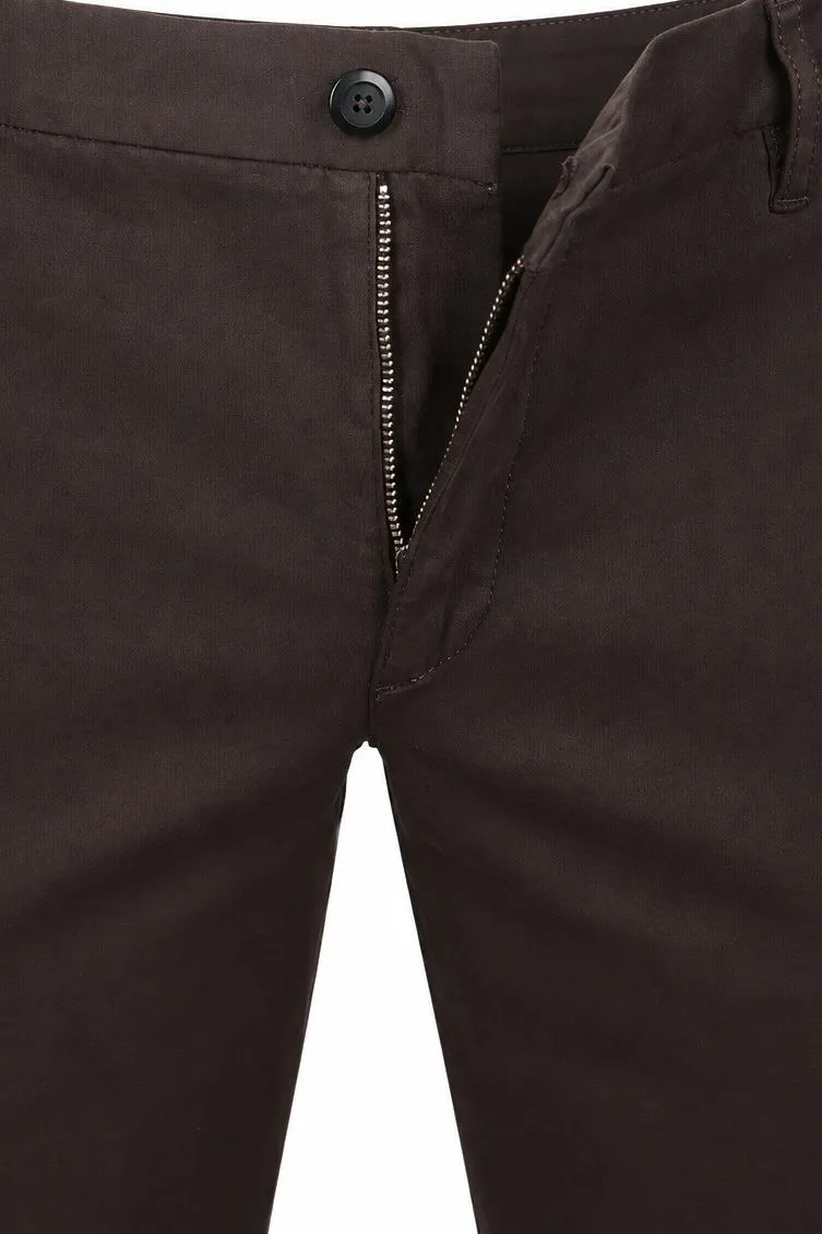 Alberto Alberto Rob Chino Super Stretch Braun - Größe W 33 - L 34, Braun, – Produktbild 3 von 3