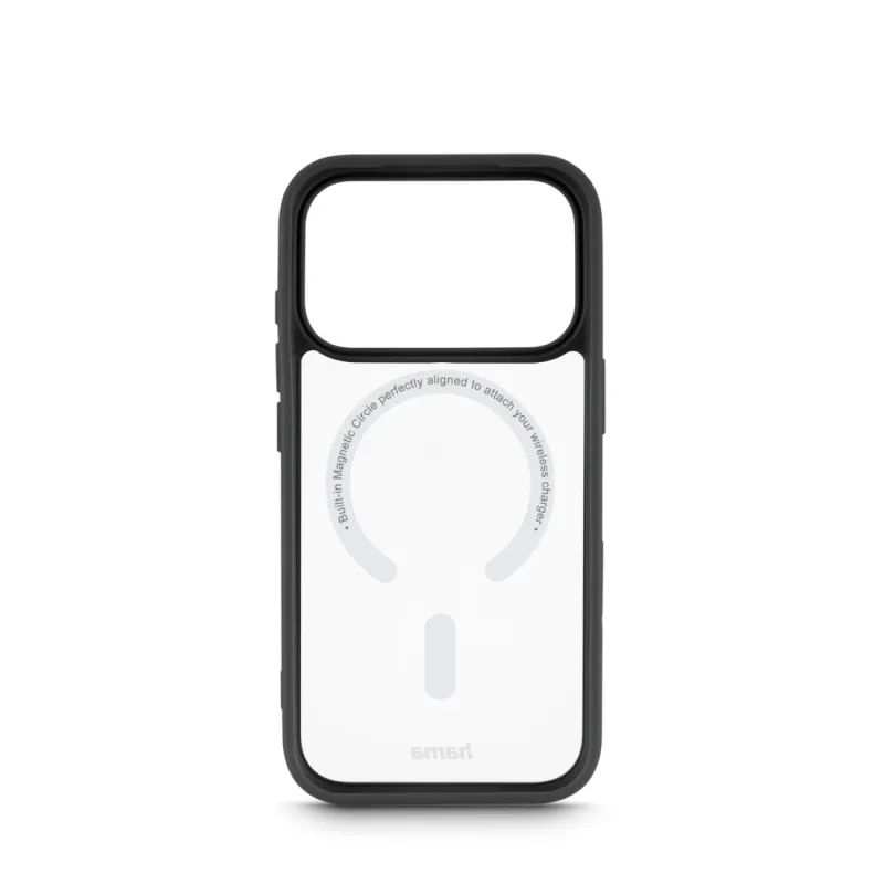 Hama Hama Handyhülle "Frame Protect" f. iPhone 17 Pro, magnetisch, durchsichtig, Schw – Produktbild 2 von 4