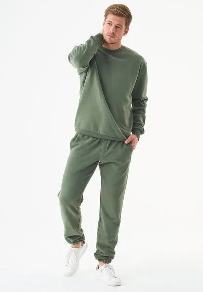 ORGANICATION ORGANICATION ESSENTIALS-PARS- Soft Touch Sweathose aus Bio-Baumwolle, Olive, – Produktbild 2 von 3
