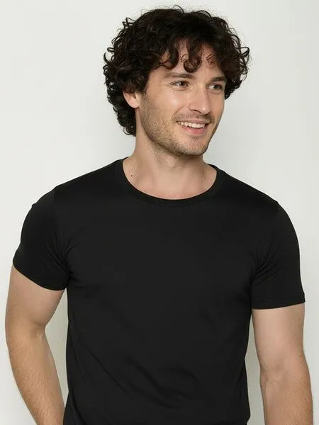 GreenBomb GREENBOMB Basic Guide - Sportliches T-Shirt aus Bio-Baumwolle / GOTS / Fair & Vegan, Schwarz (black), – Produktbild 2 von 4