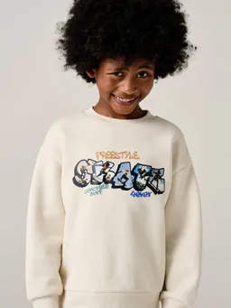 Vertbaudet Jungen Sweatshirt mit großem Sport-Motiv vorne – Produktbild 1 von 1