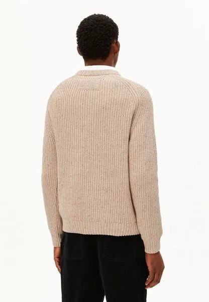 ARMEDANGELS ARMEDANGELS Kiaano Tweed Herren Pullover aus recyclem Bio-Woll Mix, Sandstone tweed, – Produktbild 2 von 4