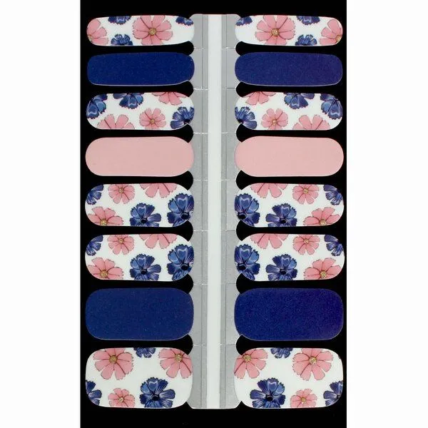 Vargu Vargu LAUED vegane Nagelfolien flower mood, Blue moments, – Produktbild 4 von 4