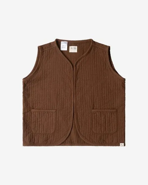 MATONA Matona Weste | Liner Vest | aus recycelter Baumwolle, Fudge, – Produktbild 4 von 4