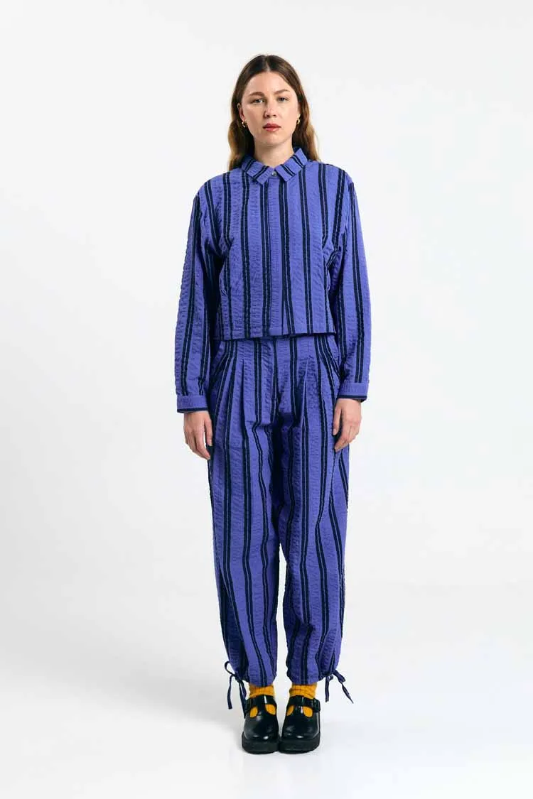 SUITE13LAB SUITE13LAB Damen vegan Shirt Raiva Stripes Blau, Blau, – Produktbild 2 von 2