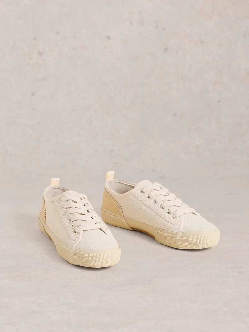 White Stuff Pippa Stoffturnschuhe - 36, Hellnatur, – Produktbild 2 von 4