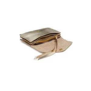 ELEKTROPULLI ELEKTROPULLI Kleines Portemonnaie PAULINE aus Leder, Gold, – Produktbild 2 von 4