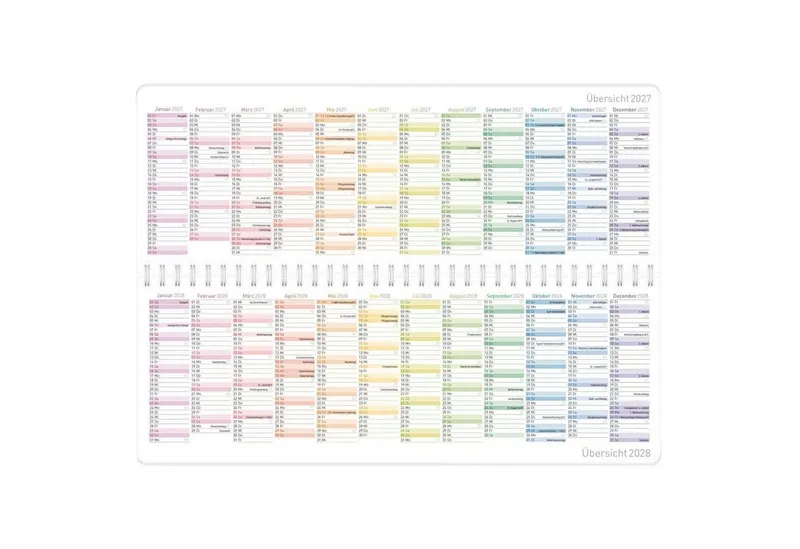 Häfft Häfft Tischkalender 2027 mit Aufsteller, Rainbow, – Produktbild 4 von 6