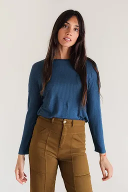 TWOTHIRDS TWOTHIRDS Damen vegan Top Gravinis Blau – Produktbild 1 von 1