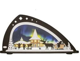 WEIGLA e.K. WEIGLA e.K. Moderner LED- Schwibbogen "Weihnachten unterm Polarlicht" NEU wunderschön – Produktbild 1 von 1