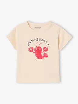 Vertbaudet Baby Shirt mit Meerestieren-Motiv vanille – Produktbild 1 von 1