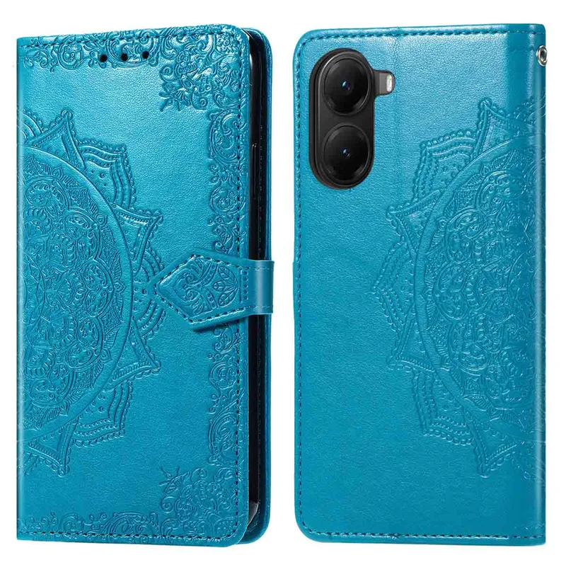 imoshion imoshion Mandala Klapphülle für das Xiaomi Poco X7 Pro, Türkis, – Produktbild 1 von 1