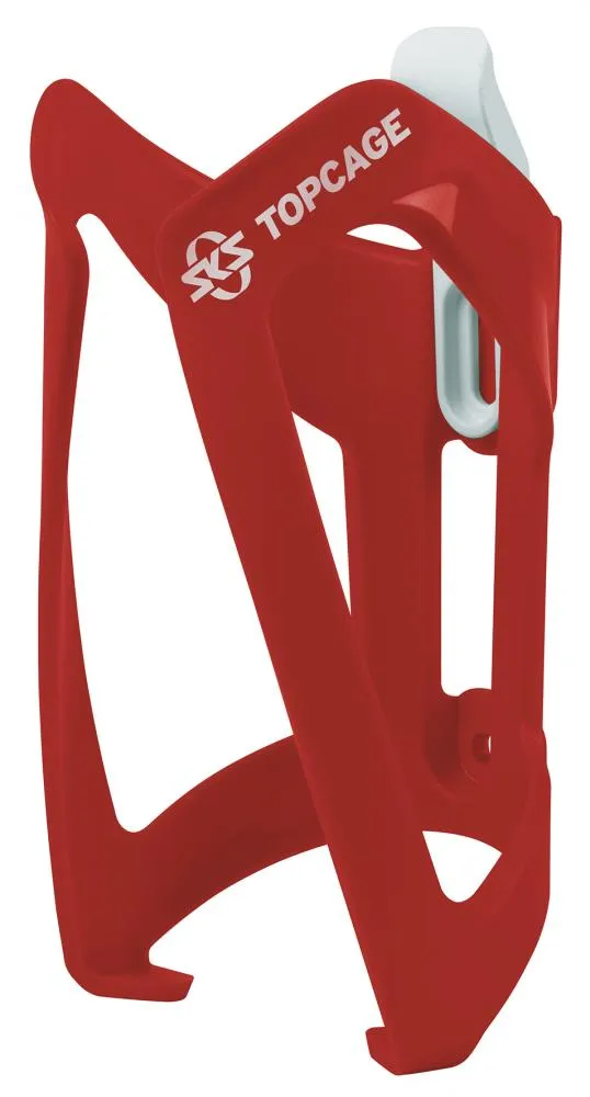 SKS GERMANY SKS Flaschenhalter Topcage rot ñ robuster und leichter Flaschenhalter aus Kunststoff, ideal für MTB und Trekkingräder, mit sicherem Halt für Flaschen bei jedem Terrain – Produktbild 1 von 1