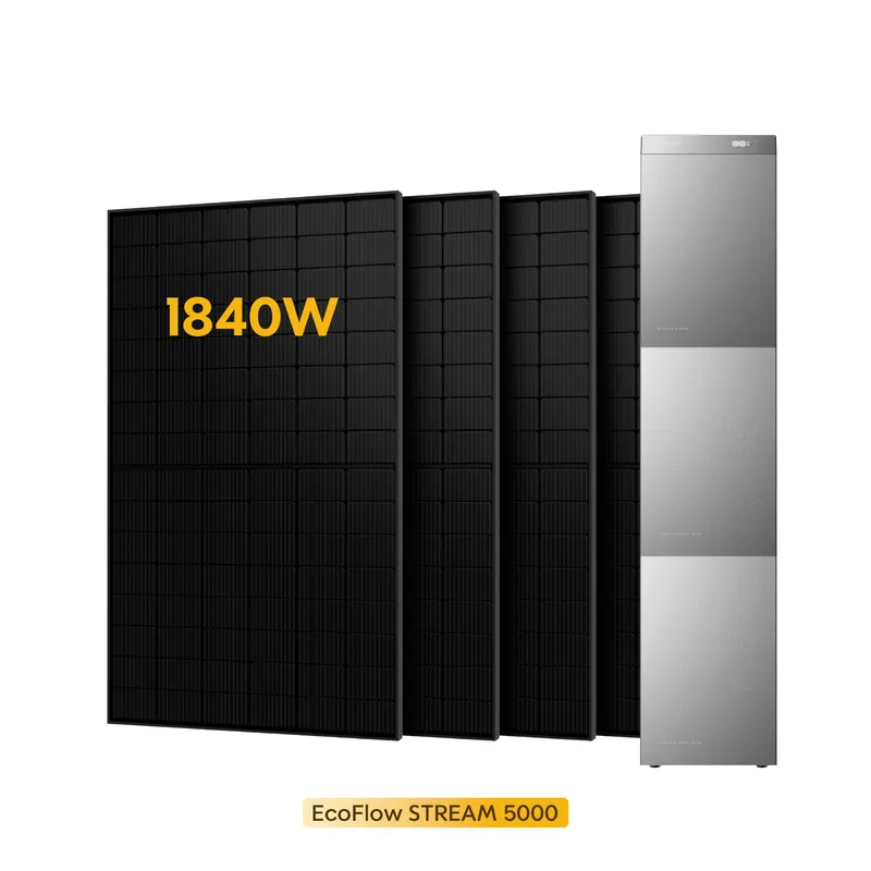 EcoFlow EcoFlow Stream 5000, All-in-One Speicher für Balkonkraftwerke, mit 4 Bifaziale Solarmodule, by Powerness - 455W X 4 / 15kWh / Selbstabholung – Produktbild 2 von 2