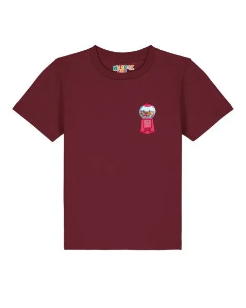 watabout.kids watabout.kids T-Shirt Kinder Kaugummiautomat, Burgundy, – Produktbild 1 von 2