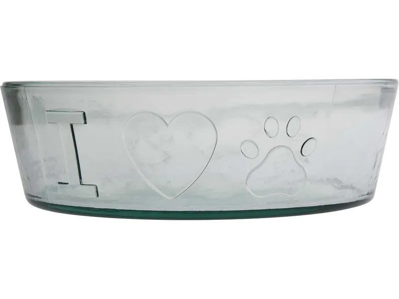 Trink- & Futternapf "LUNA", aus Recyclingglas, Ø 23 cm – Produktbild 1 von 1