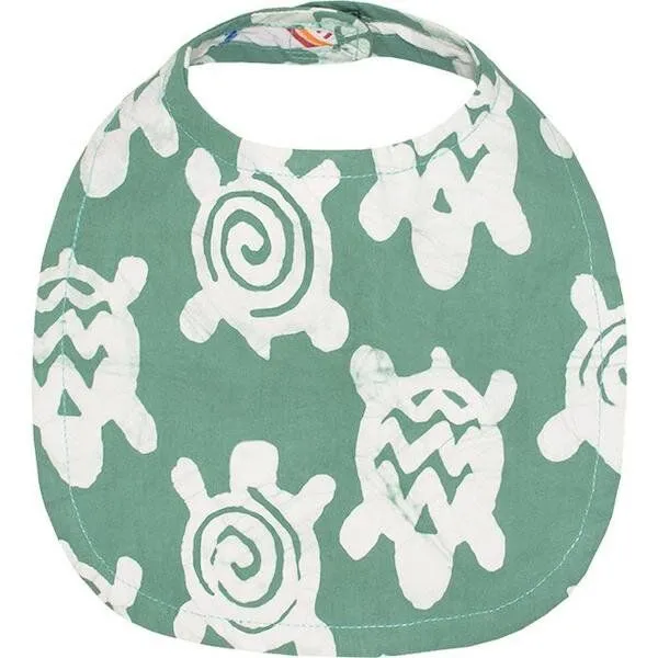 Global Mamas Global Mamas Bio Lätzchen - Turtles - Grün - Upcycling – Produktbild 1 von 2