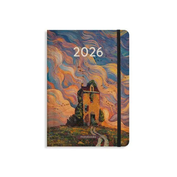 matabooks® matabooks® Nachhaltiger A5 Kalender, Jahresplaner – Samaya 2026 Farbe: Sunset (DE/EN) – Produktbild 1 von 2