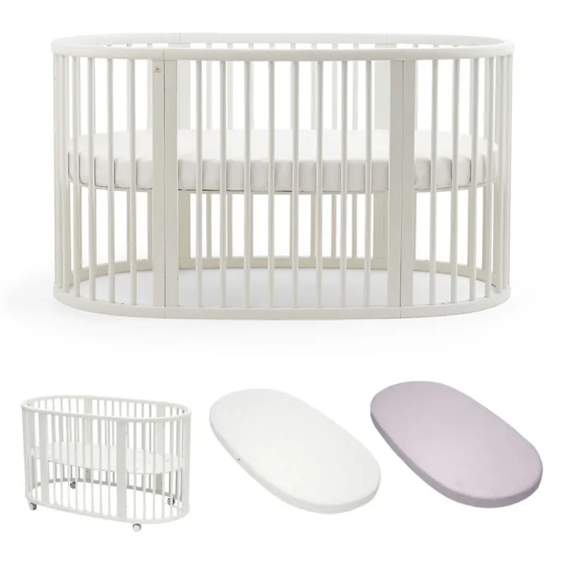Stokke Stokke Sleepi Betten-Set mit Matratze und Spannbettlaken - White - Lavender, White - lavender, – Produktbild 1 von 1