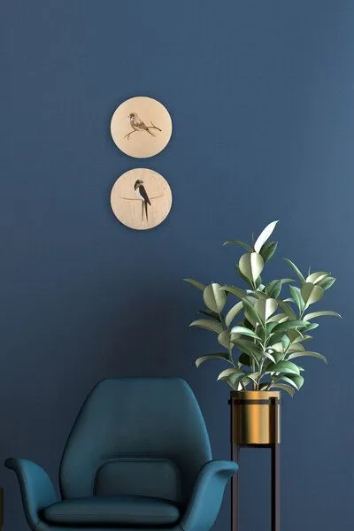 BeWooden BeWooden Holzbild Wanddekoration – Spatz – Produktbild 3 von 4